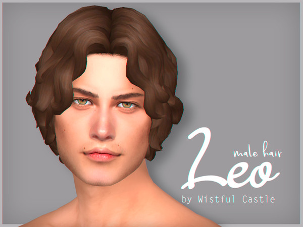 Sims 4 Leo male hair by WistfulCastle at TSR