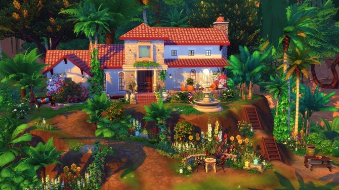 Sims 4 Tosca house by Angerouge at Studio Sims Creation