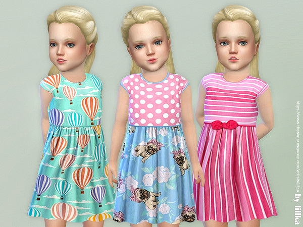 Sims 4 Toddler Dresses Collection P85 by lillka at TSR