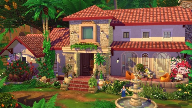 Sims 4 Tosca house by Angerouge at Studio Sims Creation