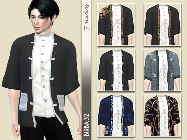 Sims 4 Takashi Kimono Jacket by Birba32 at TSR