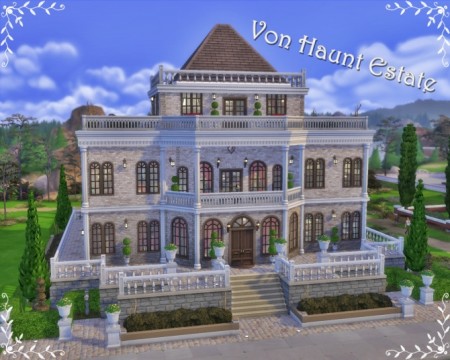 Von Haunt Estate renovated no CC by huso1995 at Mod The Sims