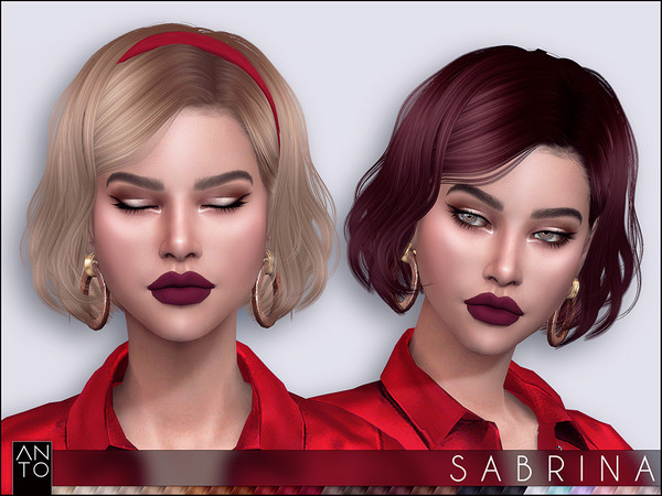 Sims 4 Sabrina Hair by Anto at TSR