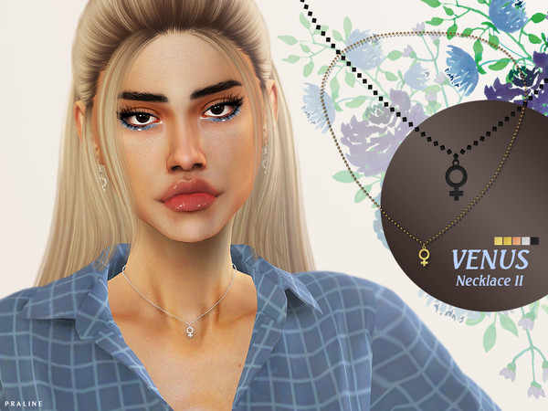 Sims 4 Venus Necklace 2 by Pralinesims at TSR