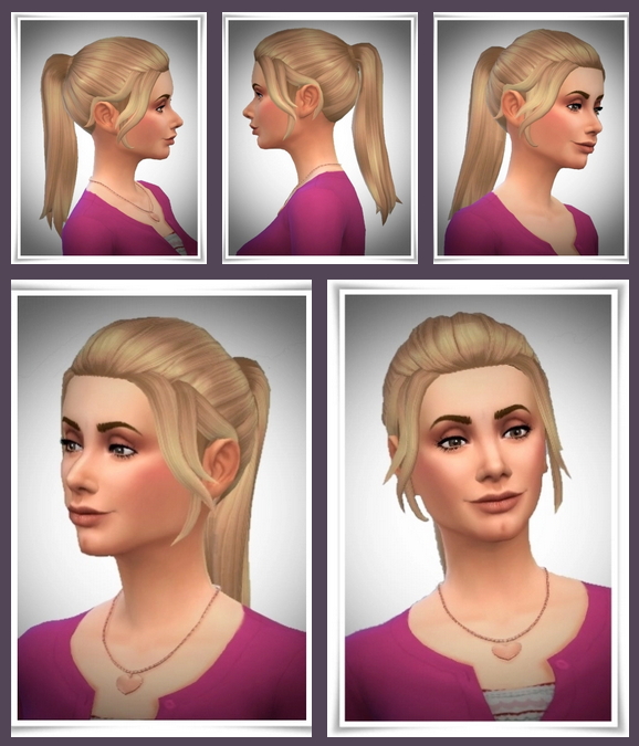 Sims 4 Sookie’s Ponytail at Birksches Sims Blog