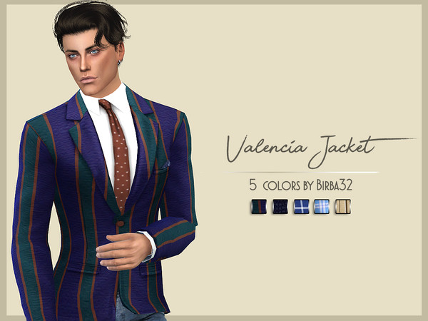Sims 4 Valencia Jacket by Birba32 at TSR
