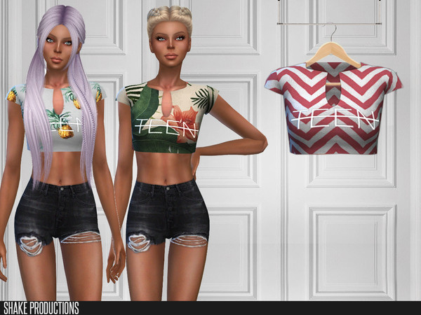 258 T-Shirt by ShakeProductions at TSR » Sims 4 Updates