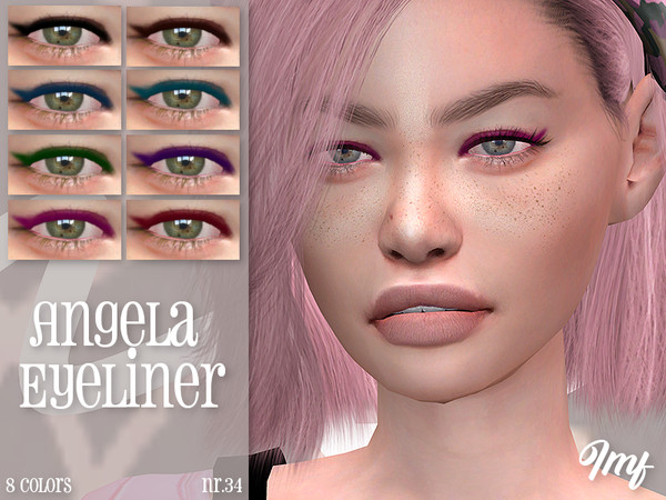 Sims 4 IMF Angela Eyeliner N.34 by IzzieMcFire at TSR