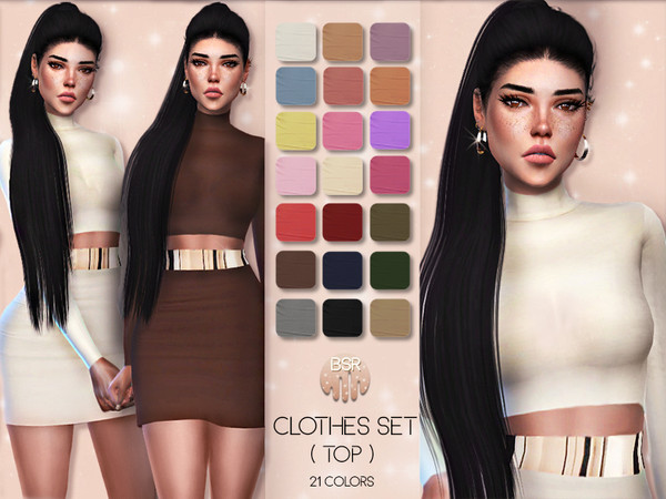 Sims 4 Clothes SET 01 TOP BD21 by busra tr at TSR