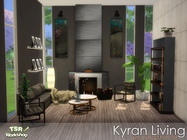 Sims 4 Kyran Living Room by sim man123 at TSR