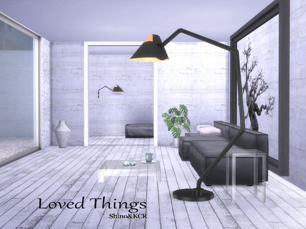 Sims 4 Living Room Loved Things by ShinoKCR at TSR