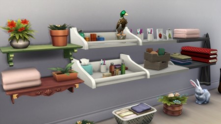 Bigger display shelves with extra slots by Cocomama at Mod The Sims
