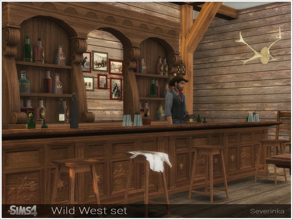 Sims 4 Wild West set by Severinka at TSR