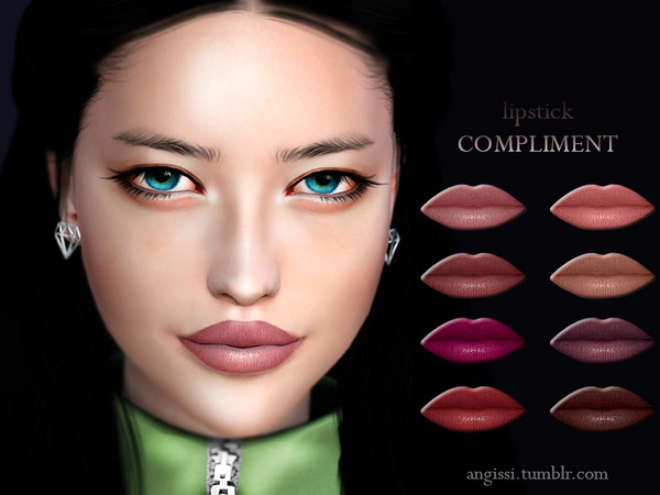 Sims 4 COMPLIMENT lipstick by ANGISSI at TSR