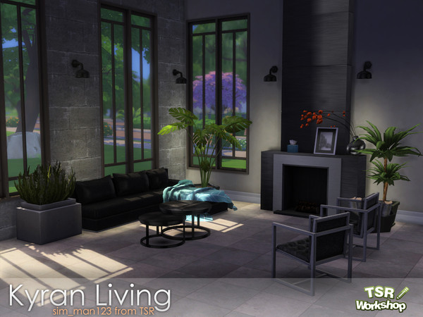 Sims 4 Kyran Living Room by sim man123 at TSR