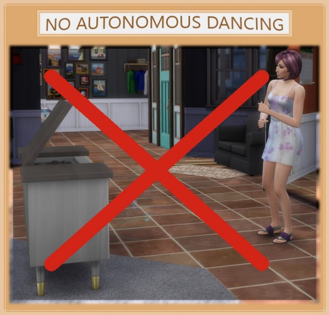 Sims 4 No Autonomous Dancing by Simmiller at Mod The Sims