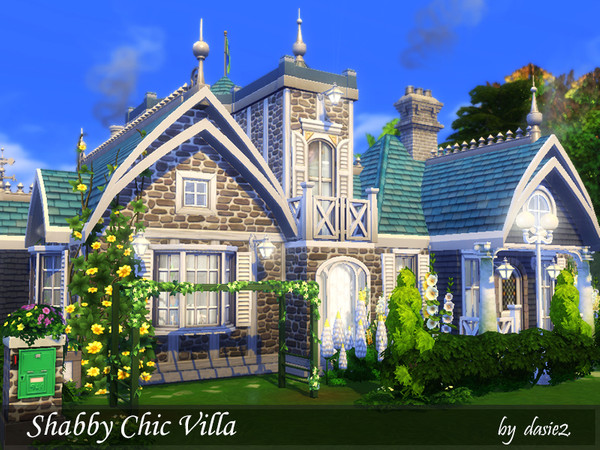 Sims 4 Shabby Chic Villa by dasie2 at TSR