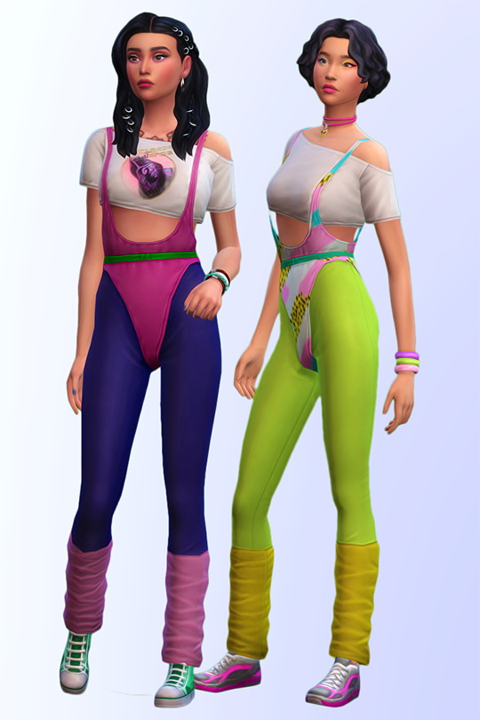 Sims 4 Cindy leotard with tights and leg warmers at Joliebean