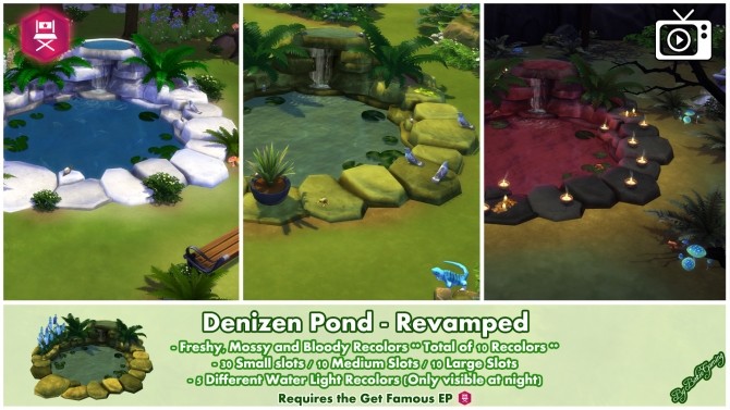 Sims 4 Denizen Pond Revamped by Bakie at Mod The Sims