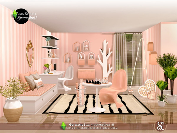 Sims 4 Girls Studio by SIMcredible at TSR