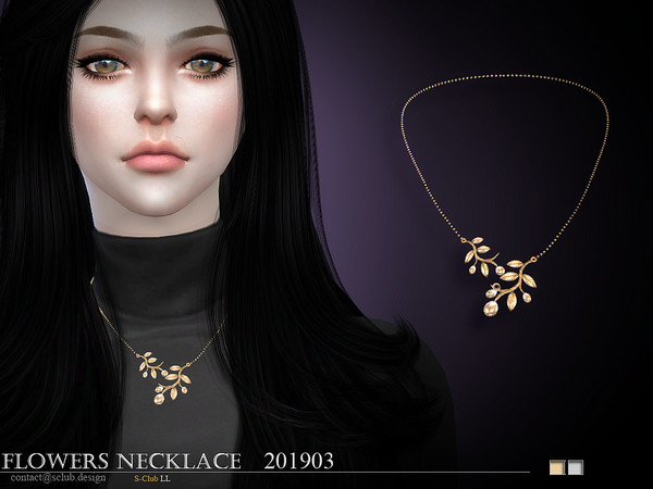 Sims 4 Necklace 201903 by S Club LL at TSR