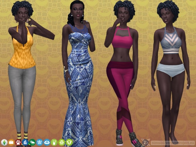 Sims 4 Awa Diawara Senegalese aspiring artist at Sims 4 Diversity Project