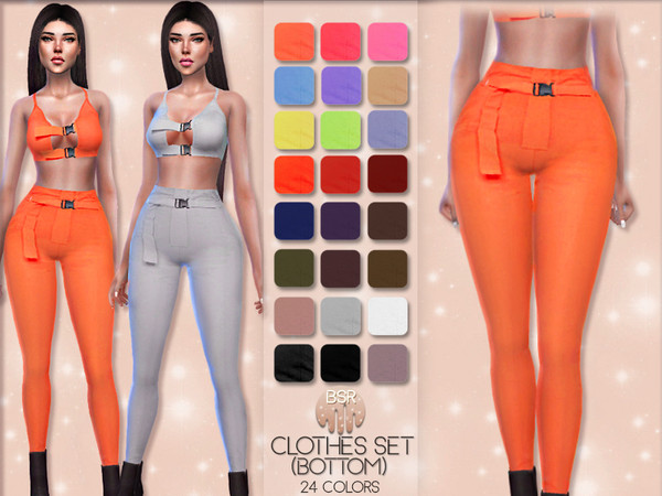 Sims 4 Clothes SET BOTTOM BD20 by busra tr at TSR