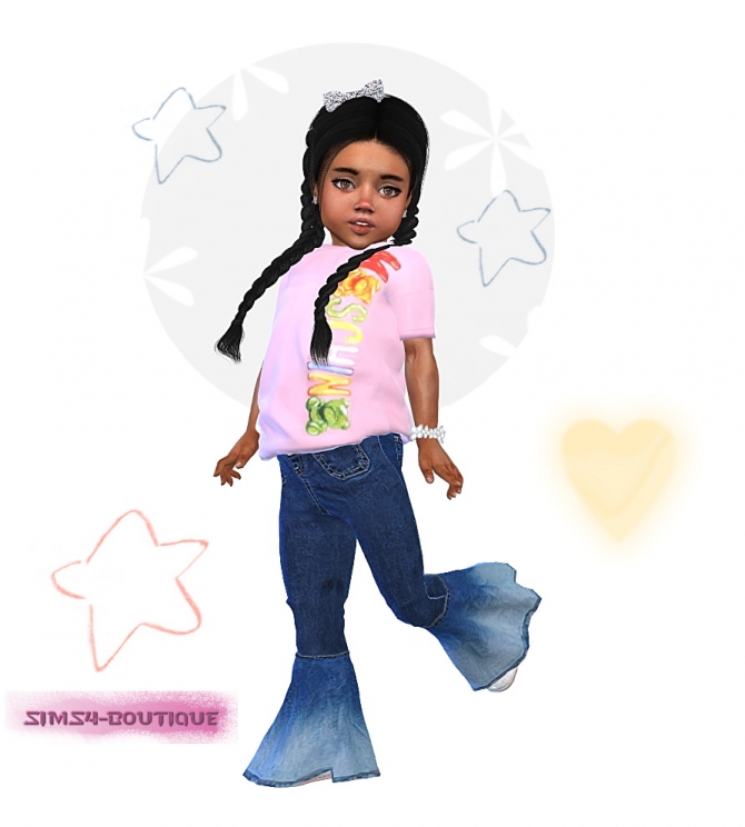 Designer Set shirt and jeans at Sims4-Boutique » Sims 4 Updates