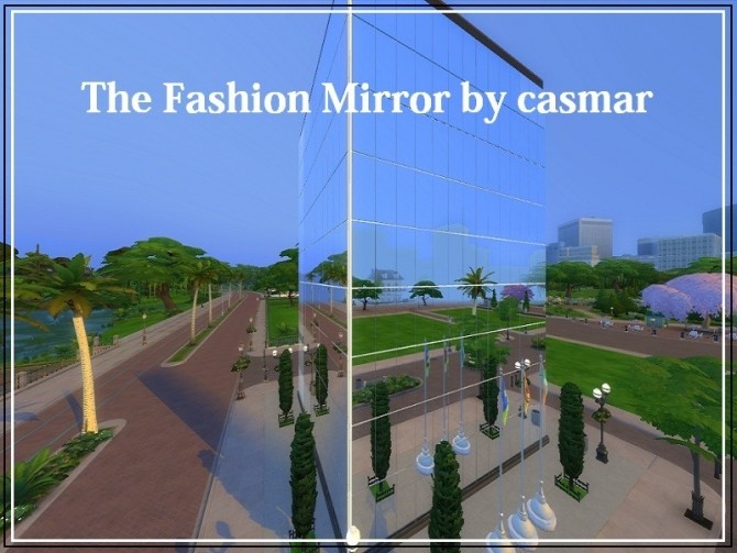 Sims 4 The Fashion Mirror luxurious boutique by casmar at TSR