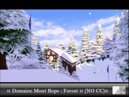 Winter Vacancy Domaine of Mont Rope Slopes by tsukasa31 at Mod The Sims