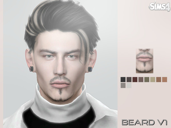 Sims 4 Male Beard V1 by aesthetic sims4 at TSR