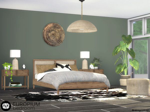 Sims 4 Europium Bedroom by wondymoon at TSR