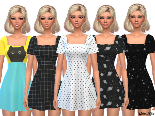 Sims 4 Kawaii Mini Dress by Wicked Kittie at TSR