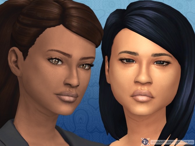 Sims 4 Universal face overlay at Sims 4 Diversity Project