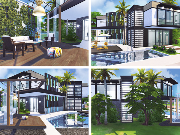 Sims 4 Adyan contemporary house by Rirann at TSR