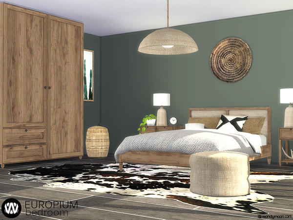Sims 4 Europium Bedroom by wondymoon at TSR