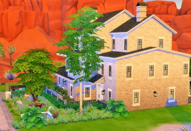 Sims 4 Three Story House by heikeg at Mod The Sims