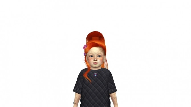Sims 4 LEAH LILLITH ELLE HAIR KIDS AND TODDLER by Thiago Mitchell at REDHEADSIMS