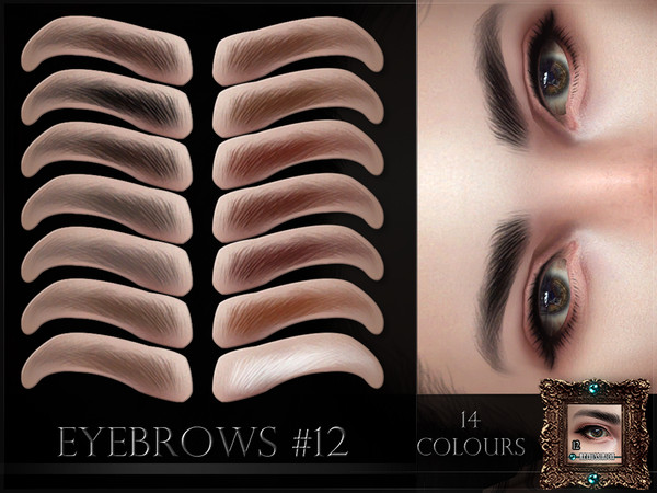 Sims 4 Eyebrows 12 by RemusSirion at TSR