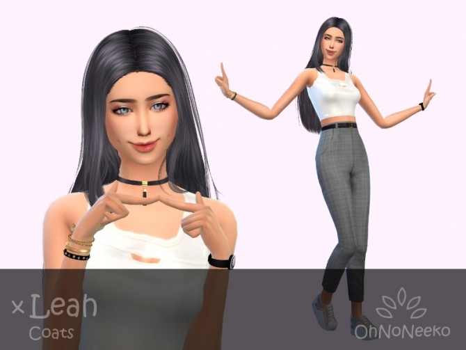 Sims 4 Leah Coats at OhNoNeeko