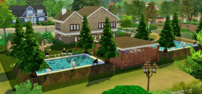 Sims 4 Brick house by heikeg at Mod The Sims