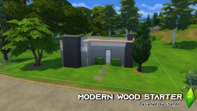 Sims 4 Modern wood starter NO CC by iSandor at Mod The Sims