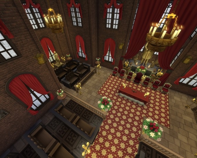 Sims 4 Newcrest Cathedral No CC by huso1995 at Mod The Sims