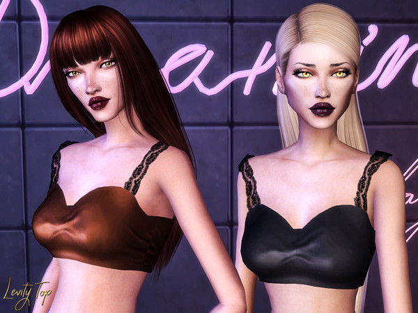 Sims 4 Levity Top by Genius666 at TSR