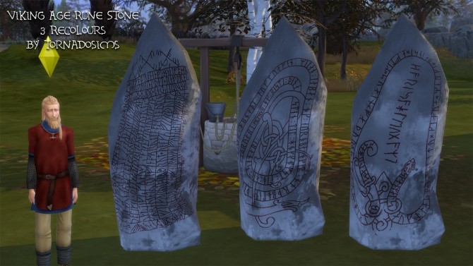 Sims 4 Viking Age Rune Stone by tornadosims at Mod The Sims