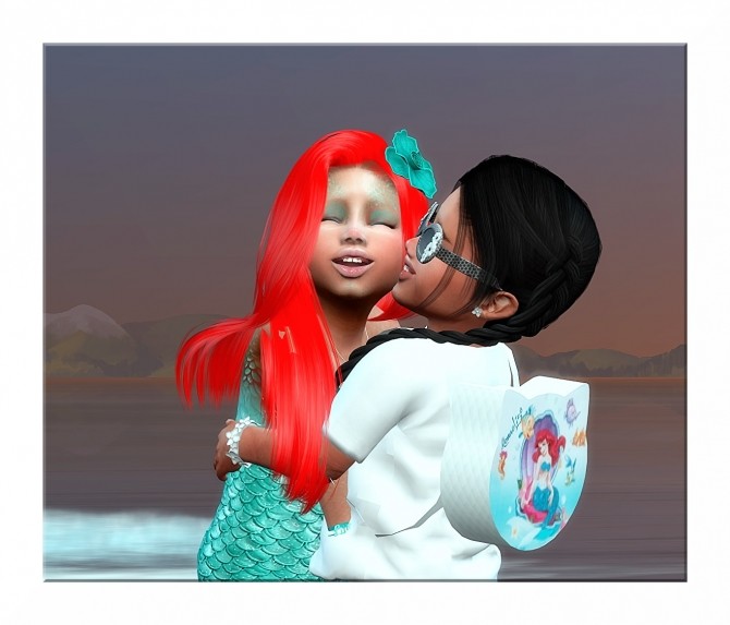 Sims 4 Designer Set for Toddler Girls Mermaid Set 1 at Sims4 Boutique