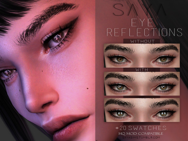Sims 4 Eye Reflections by SayaSims at TSR
