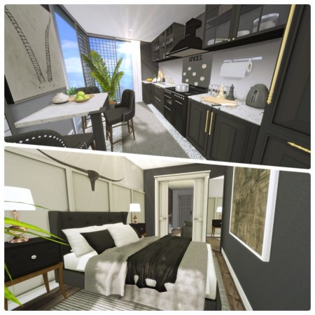 Small Dark Apartment at Liney Sims