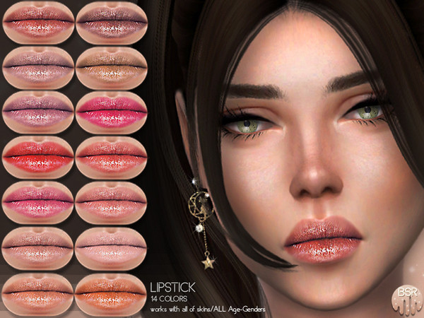 Sims 4 Lipstick BM14 by busra tr at TSR