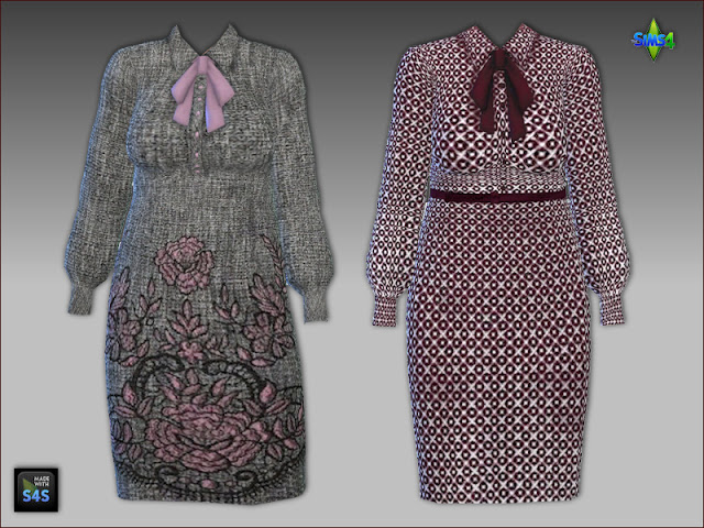 Sims 4 Dresses for seniors by Mabra at Arte Della Vita